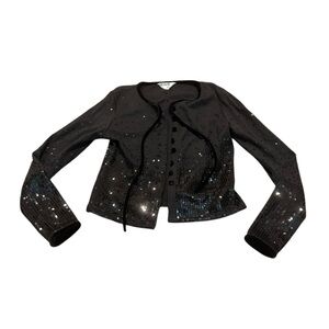 3/$15 MARC OLIVER sequin cardigan